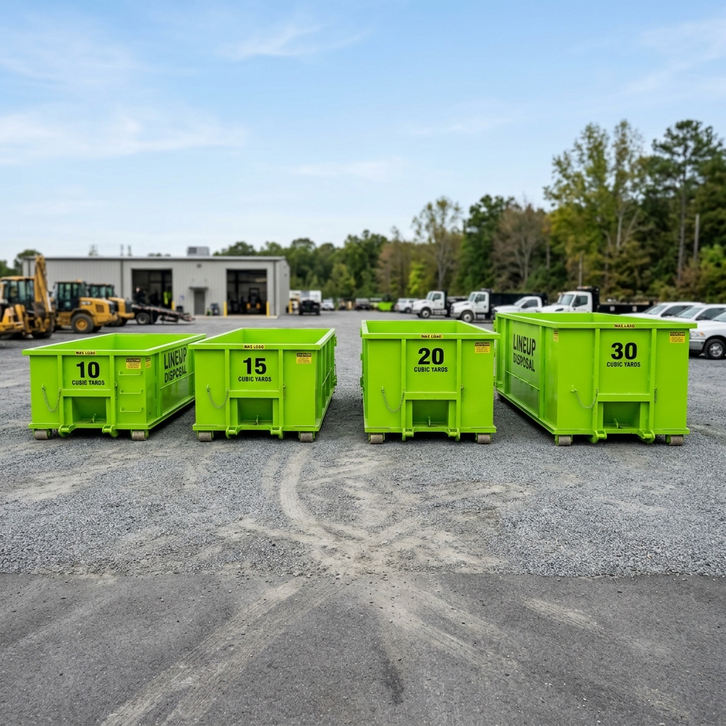 Dumpster Sizes 10yd 15yd 20yd 30yd Lineup
